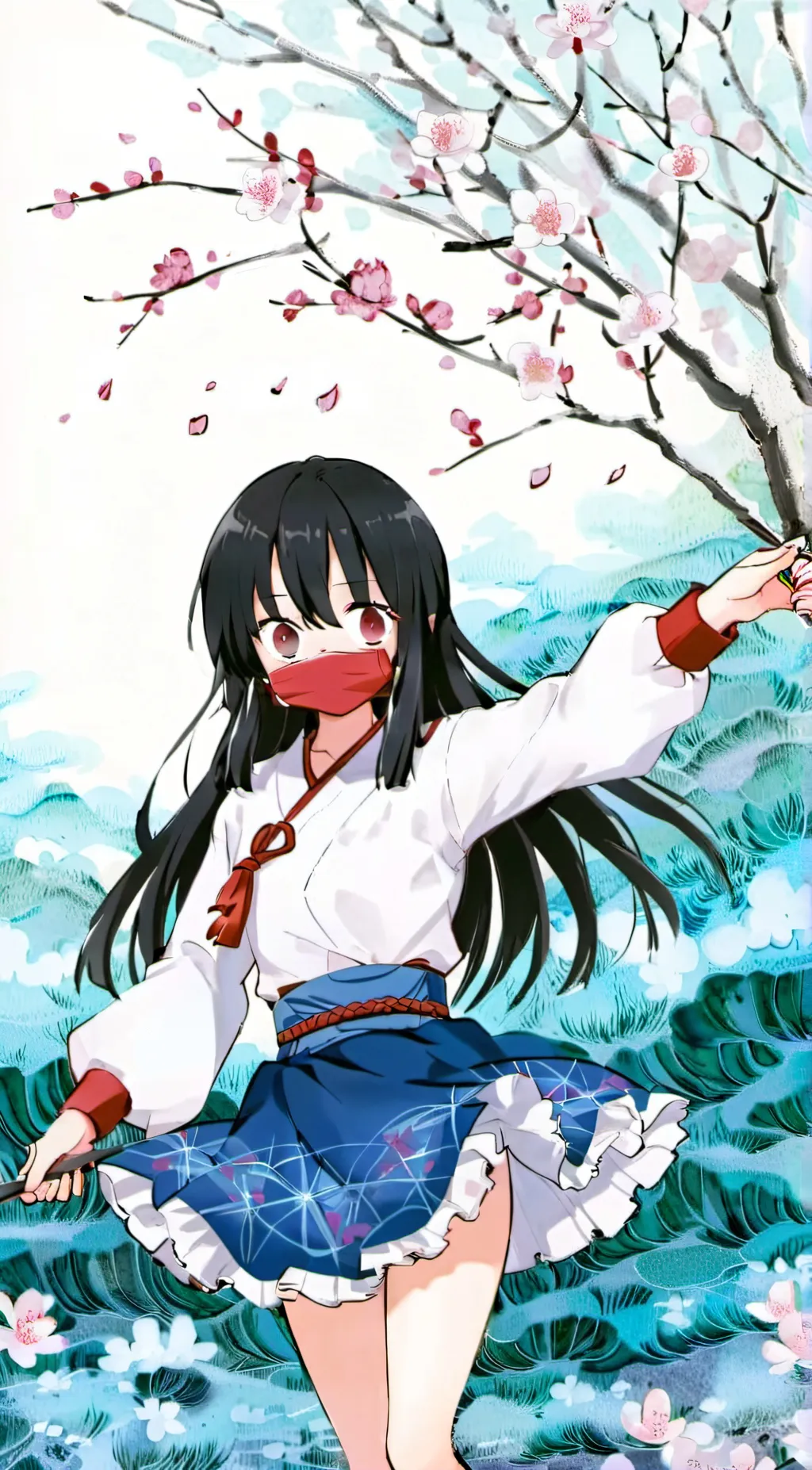 ai character: Nezuko background