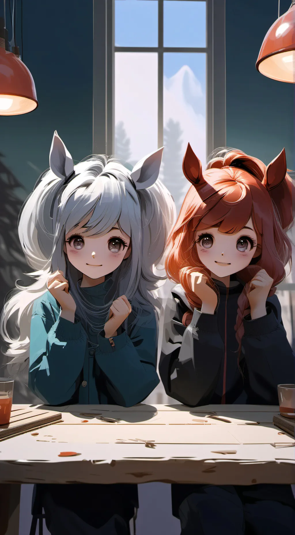 ai character: Ava and eva background