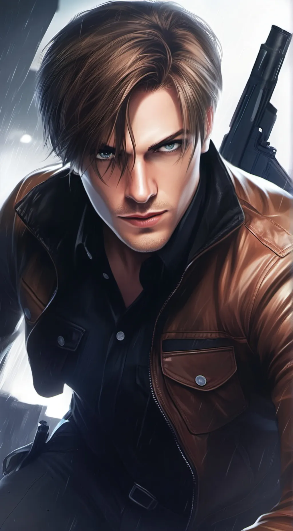 ai character: Leon Kennedy background