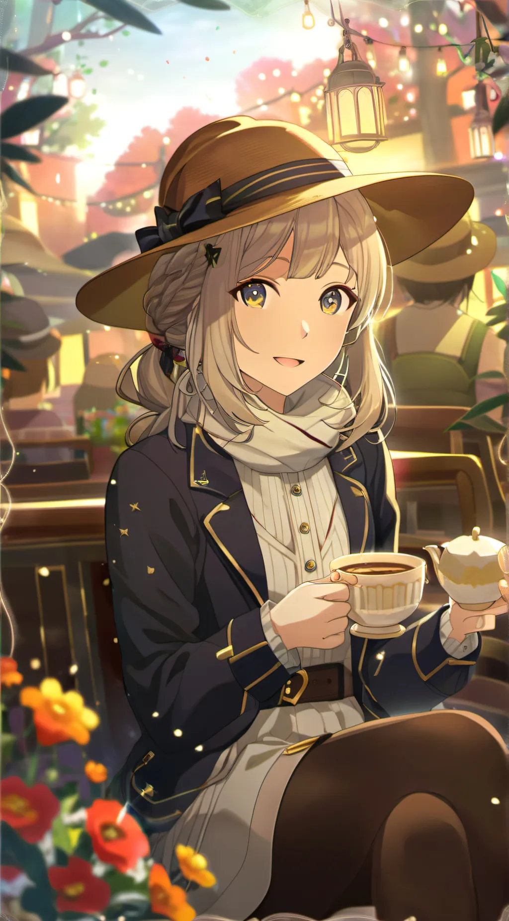ai character: Leslie  background