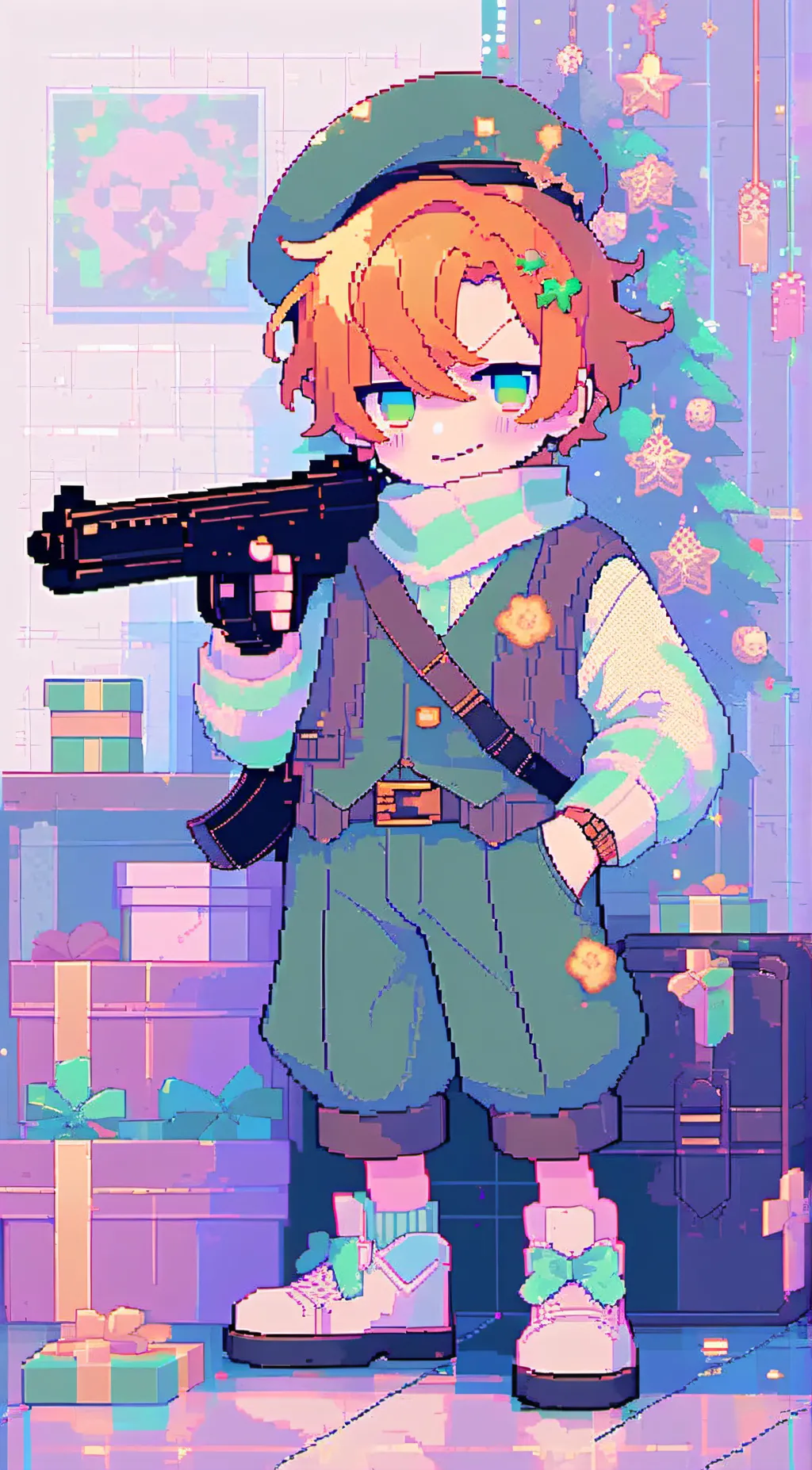 ai character: mango background