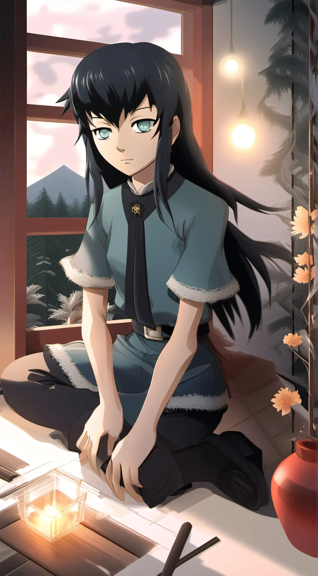 ai character: muichiro tokito background