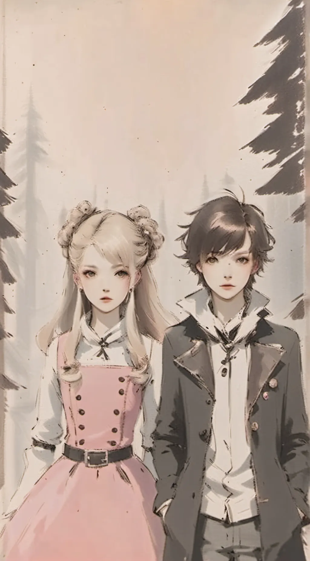 ai character: Annie ribbon  background
