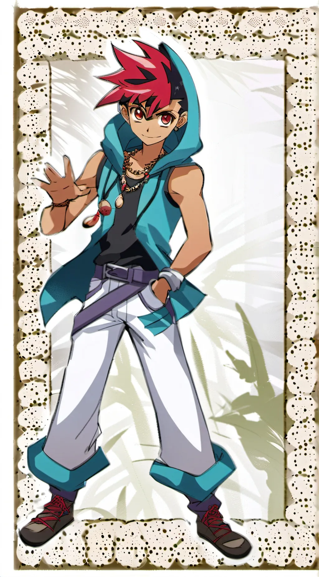 ai character: Yuma Tsukumo  background