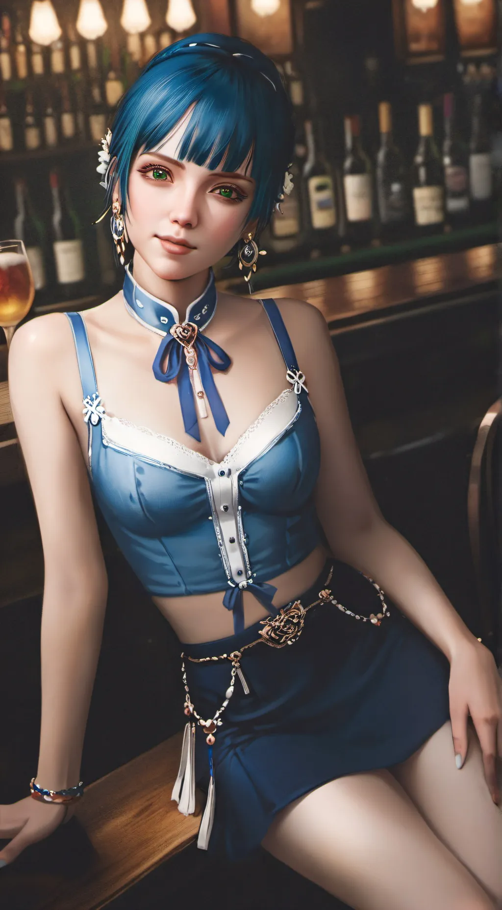 ai character: Blue Moon background
