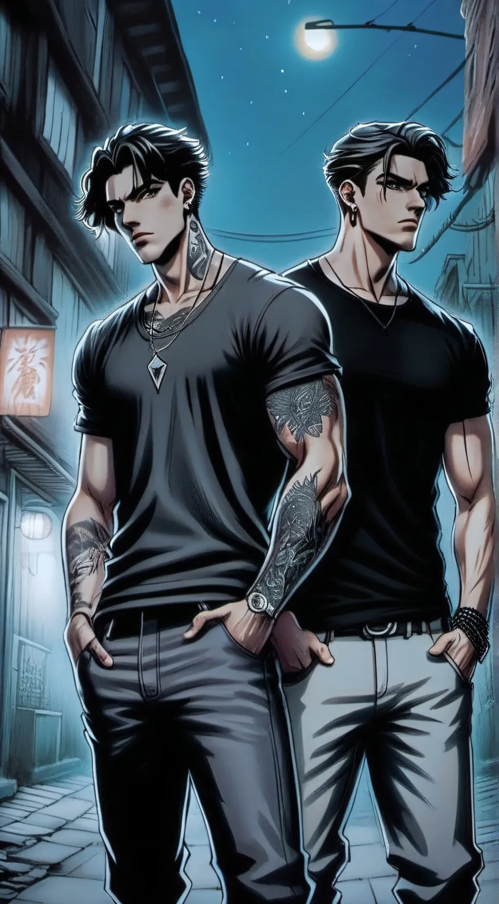 ai character: Jay and Kaleb background