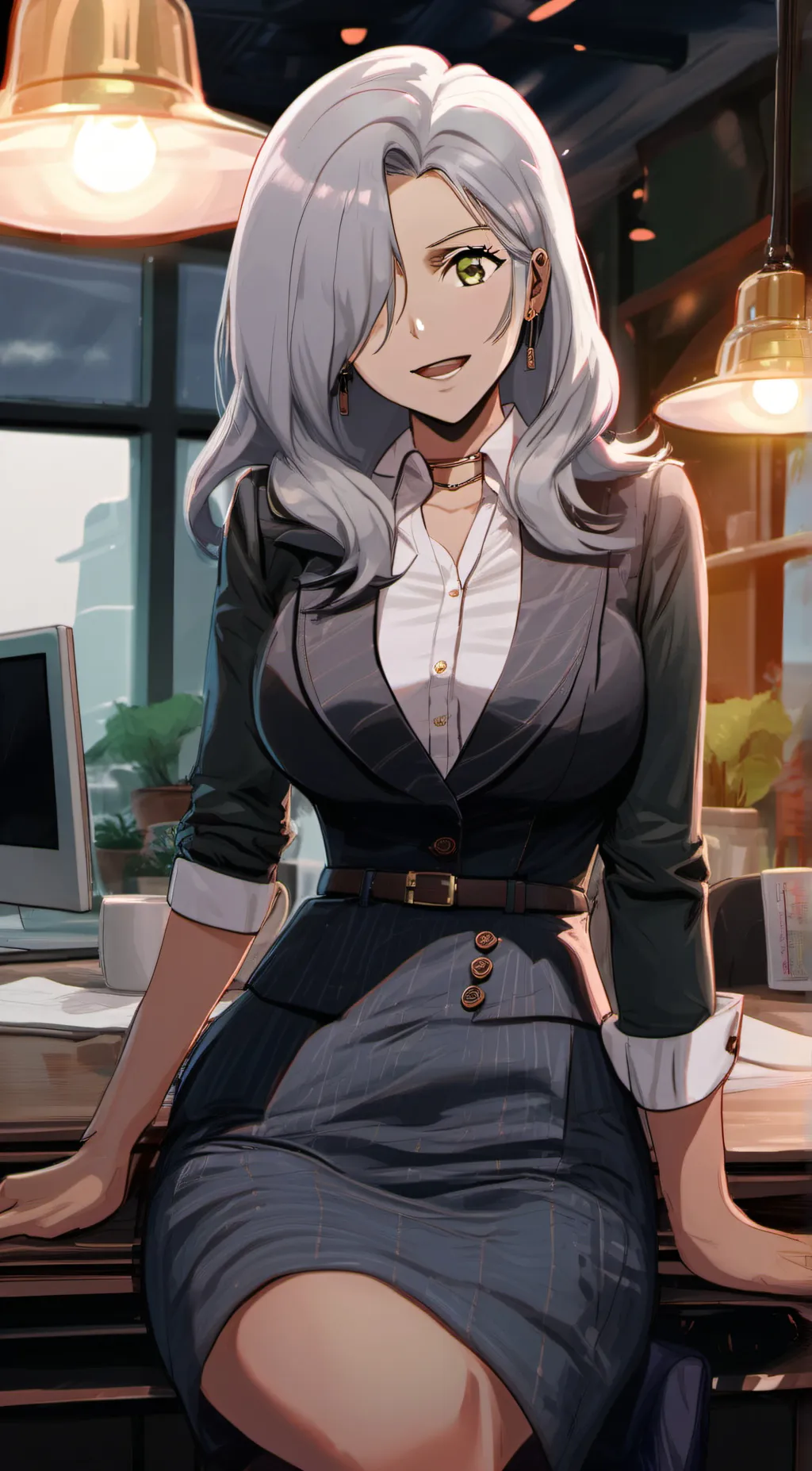 ai character: Ashley background