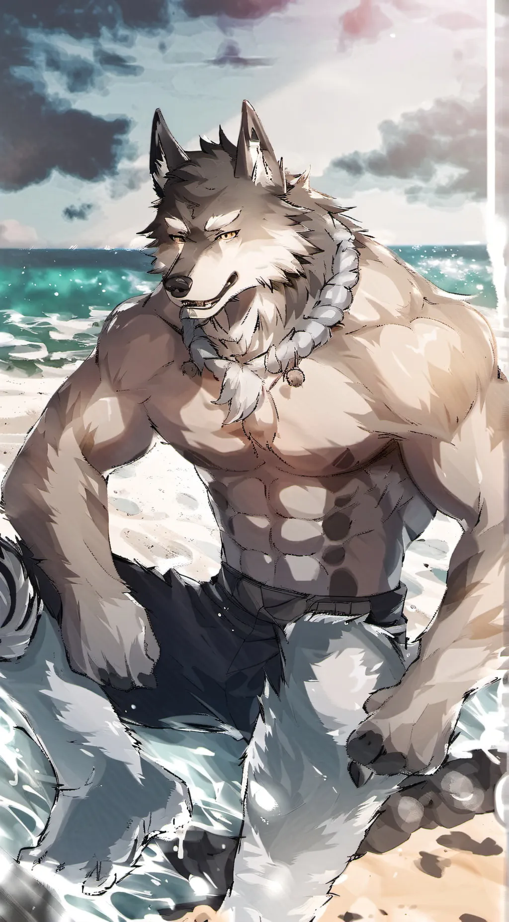 ai character: James Wolf  background