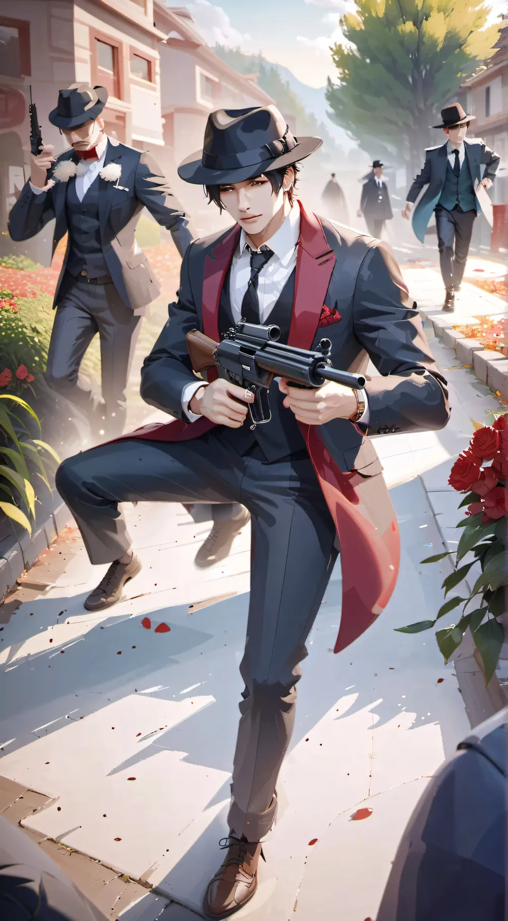 ai character: 1930 background