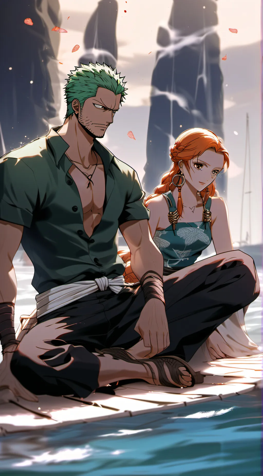 ai character: Zoro background