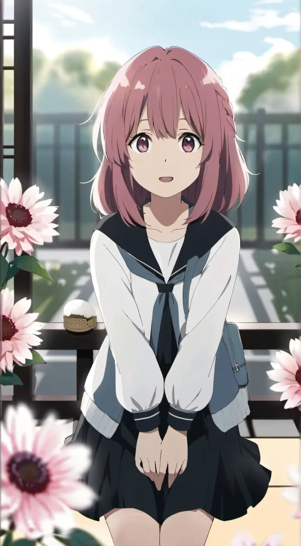 ai character: Nishimiya shouko background