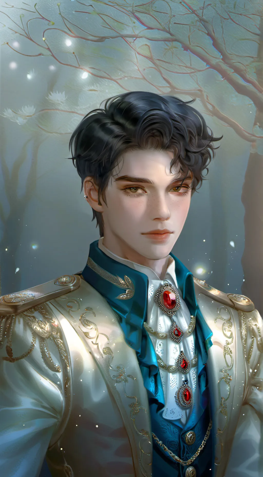 ai character: Prince charming. background