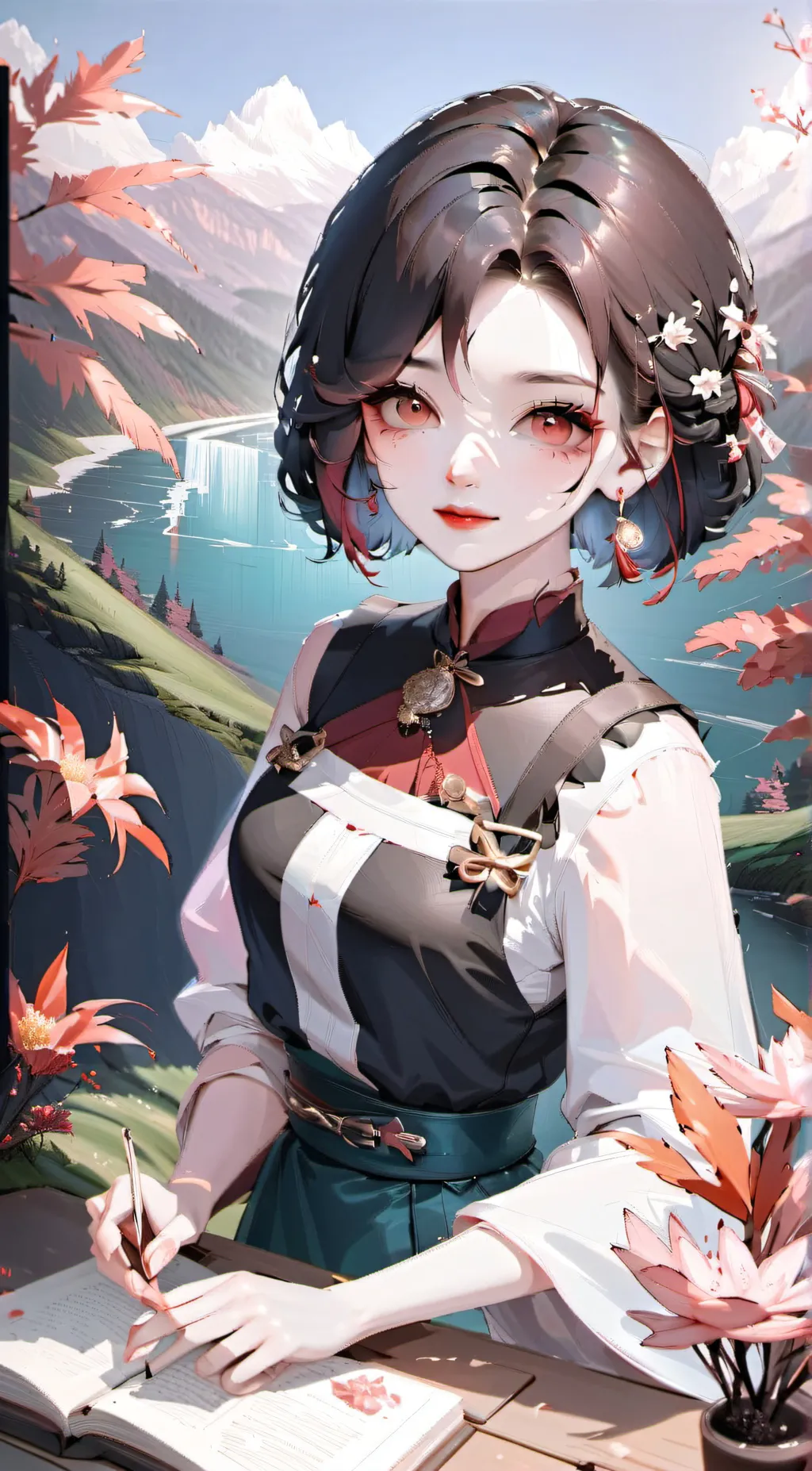 ai character: amy  background