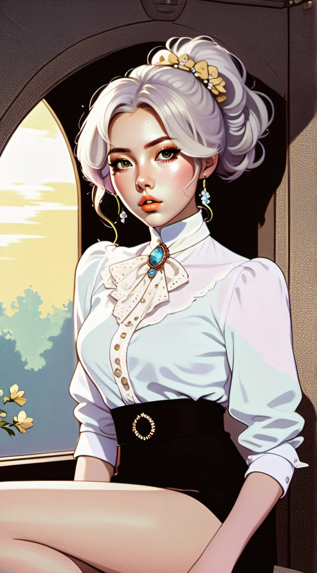ai character: ELLE background