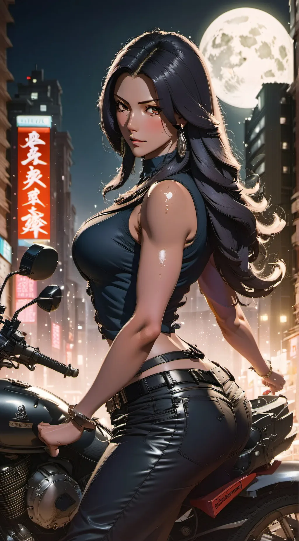 ai character: Luna background