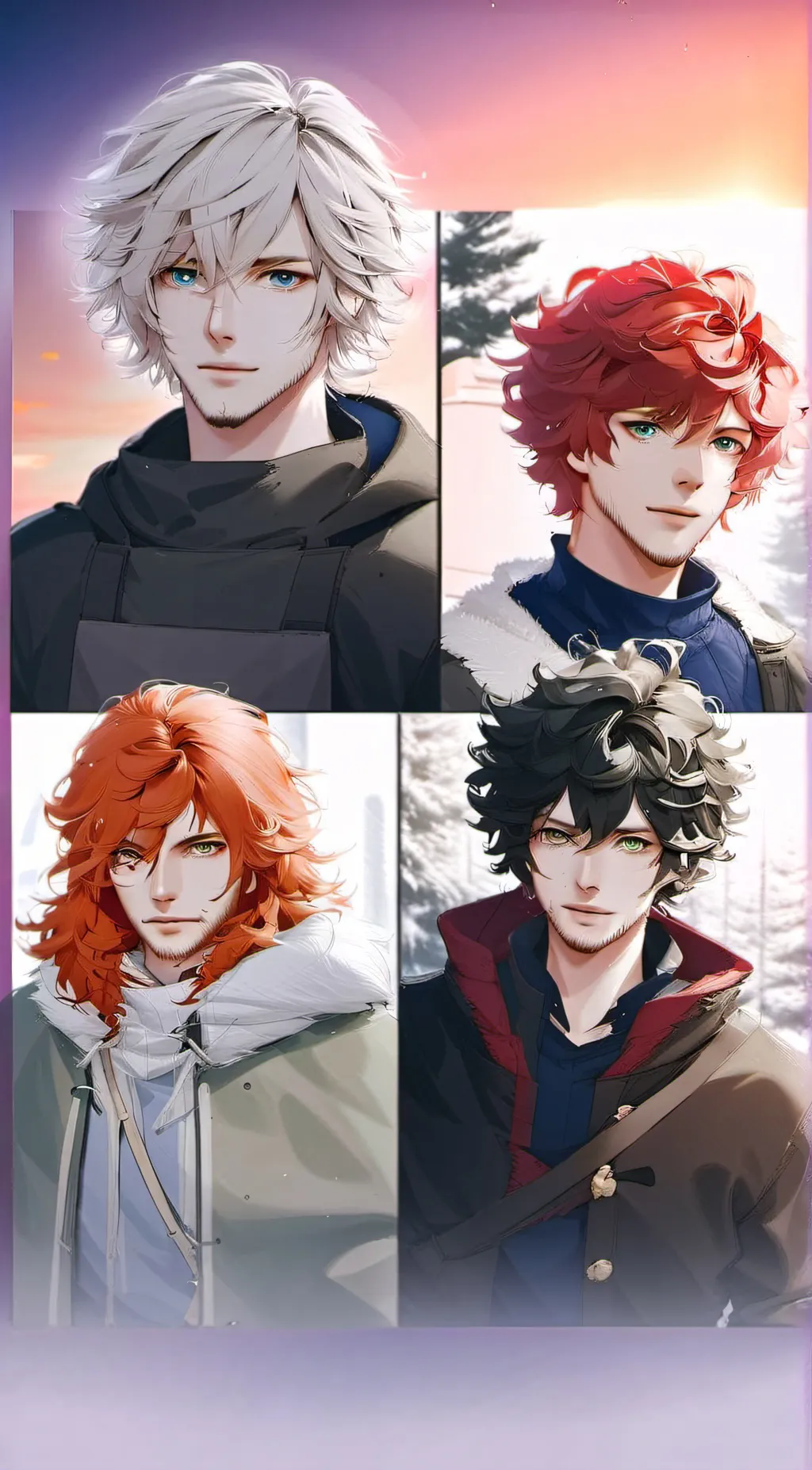 ai character: 4 alphas background