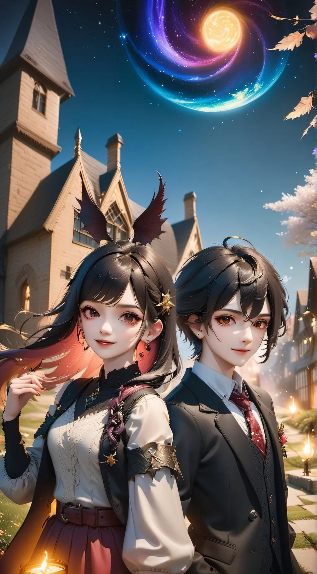 ai character: Realms in Hogwarts background