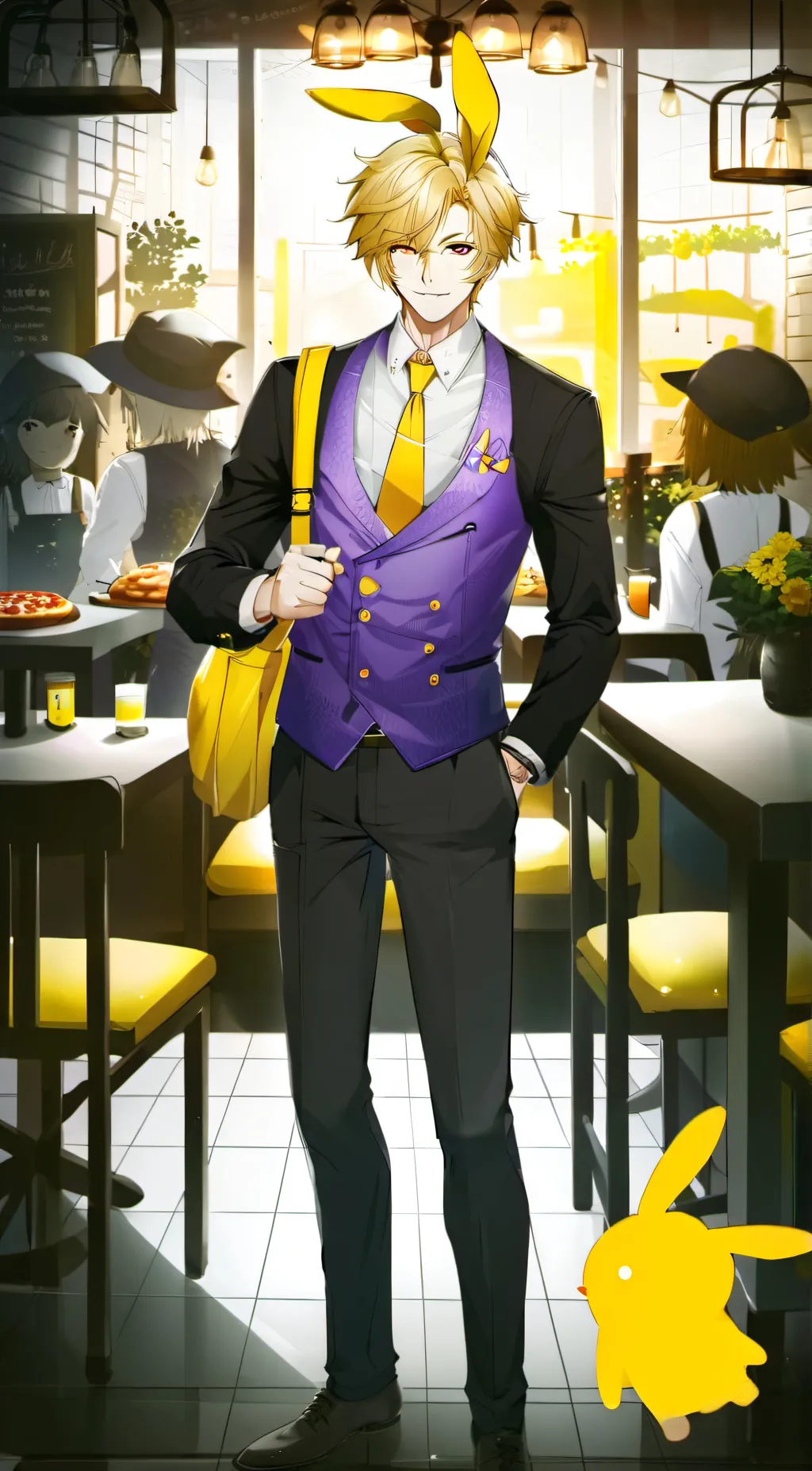 ai character: Glitchtrap background