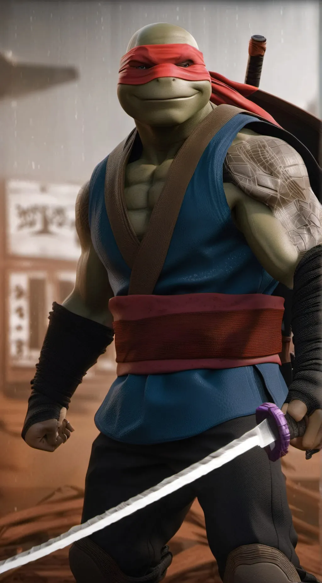 ai character: TMNT background
