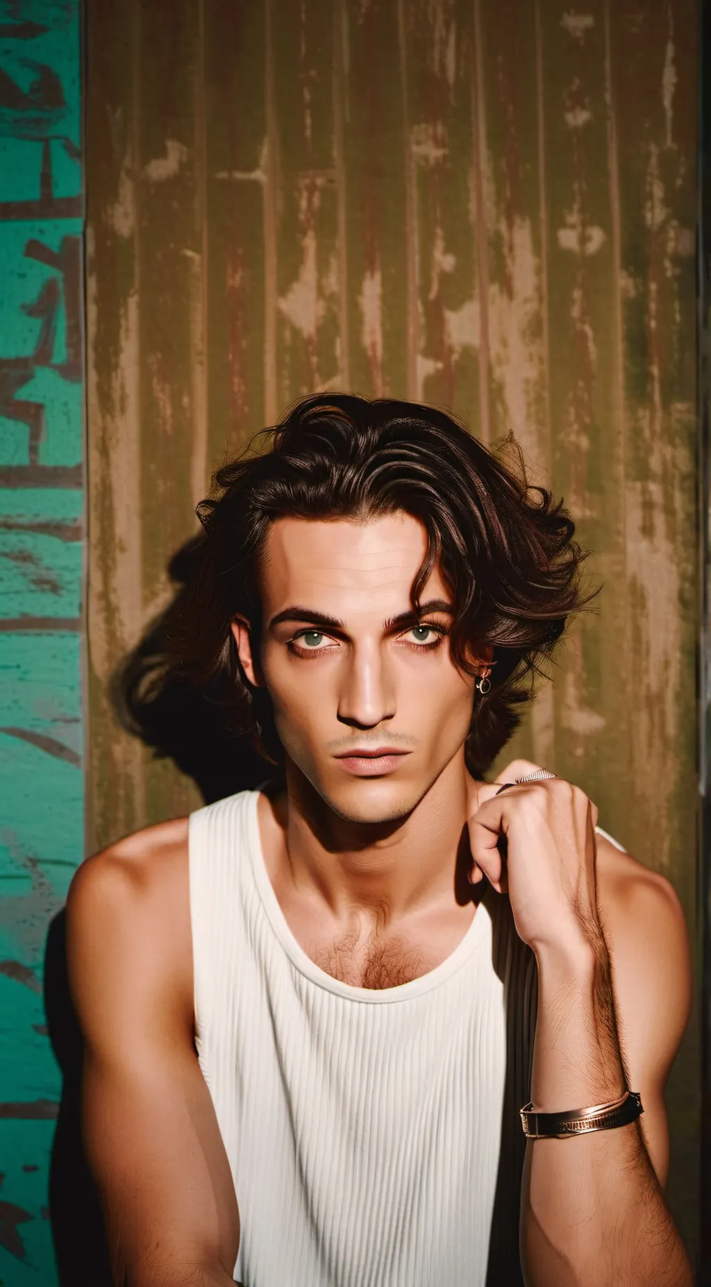 ai character: Damiano David  background