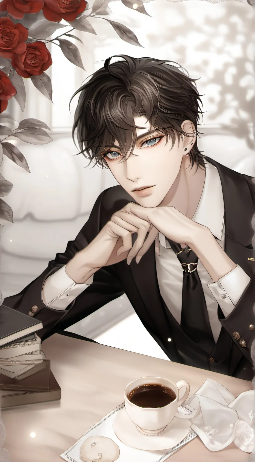 ai character: Azrael  background