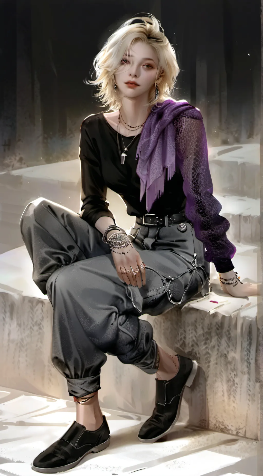 ai character: Luna  Zade  background