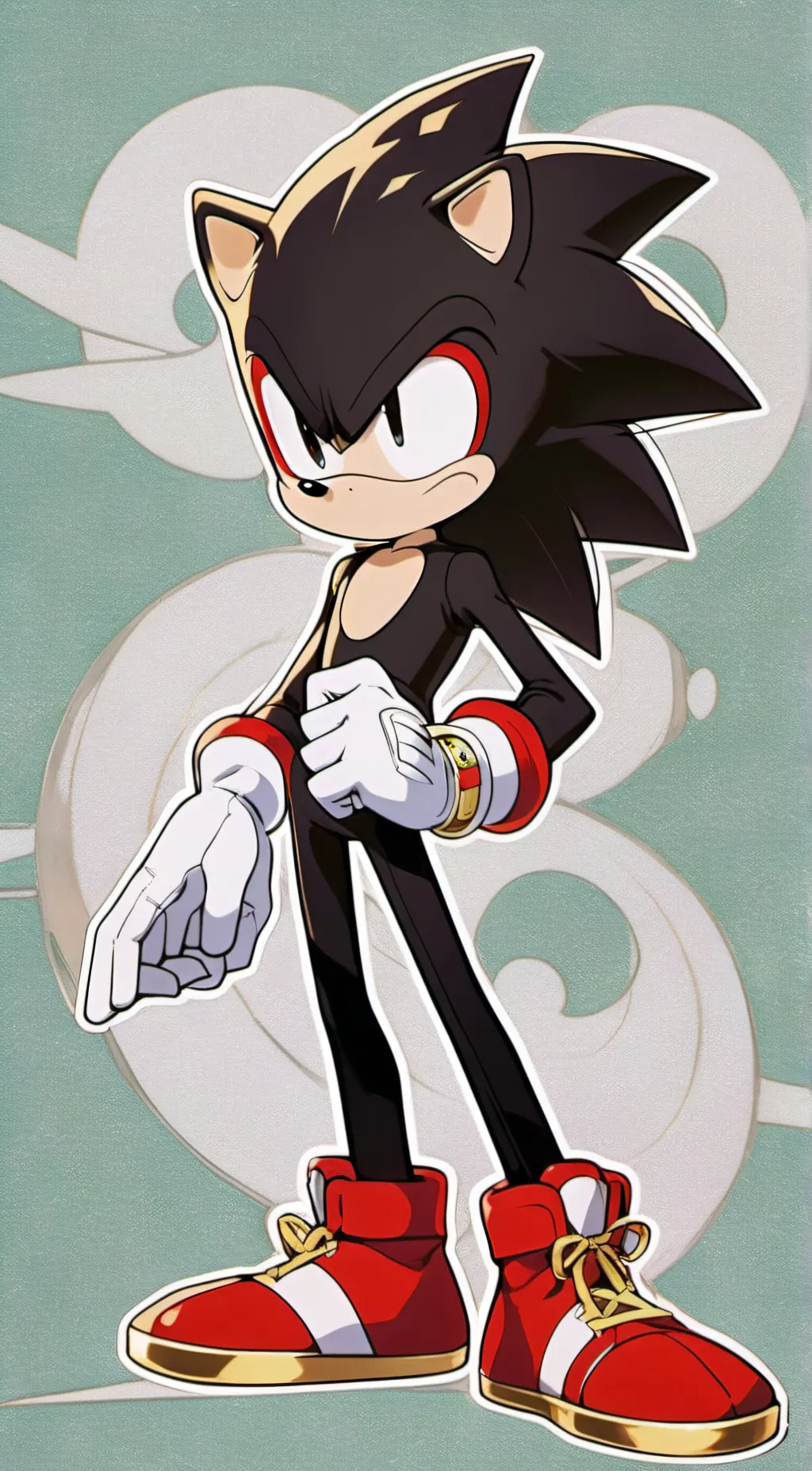 ai character: Movie shadow  background