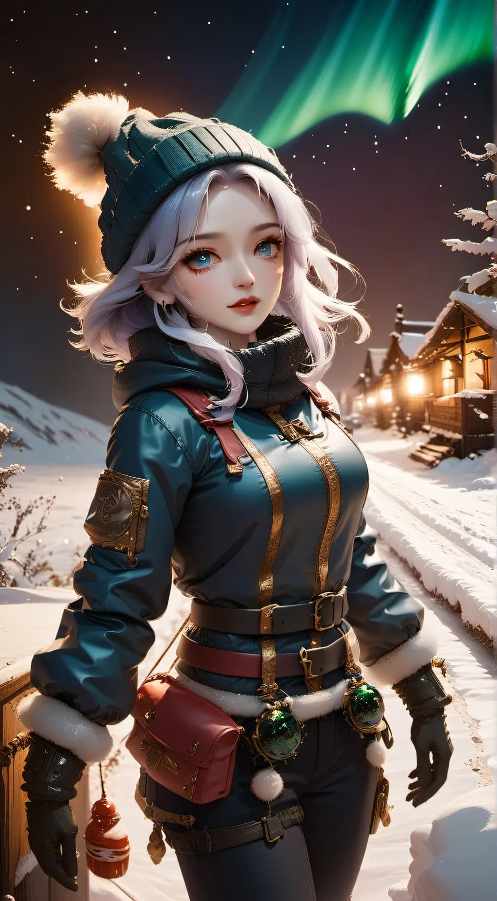 ai character: Aurora  background