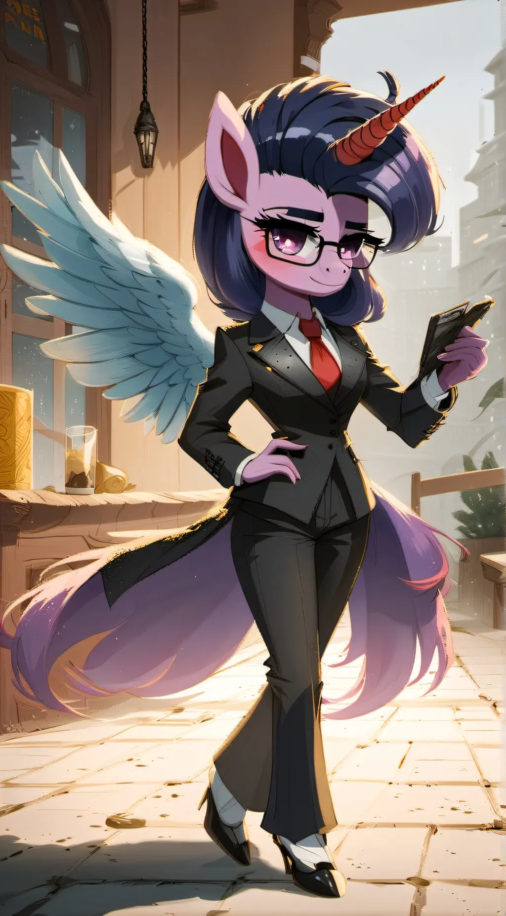 ai character: Twilight Sparkle  background