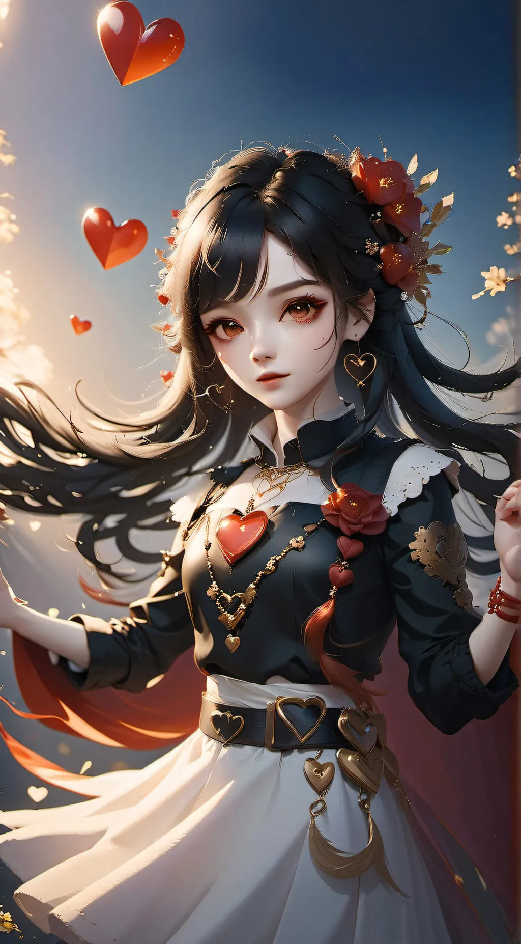 ai character: sky background