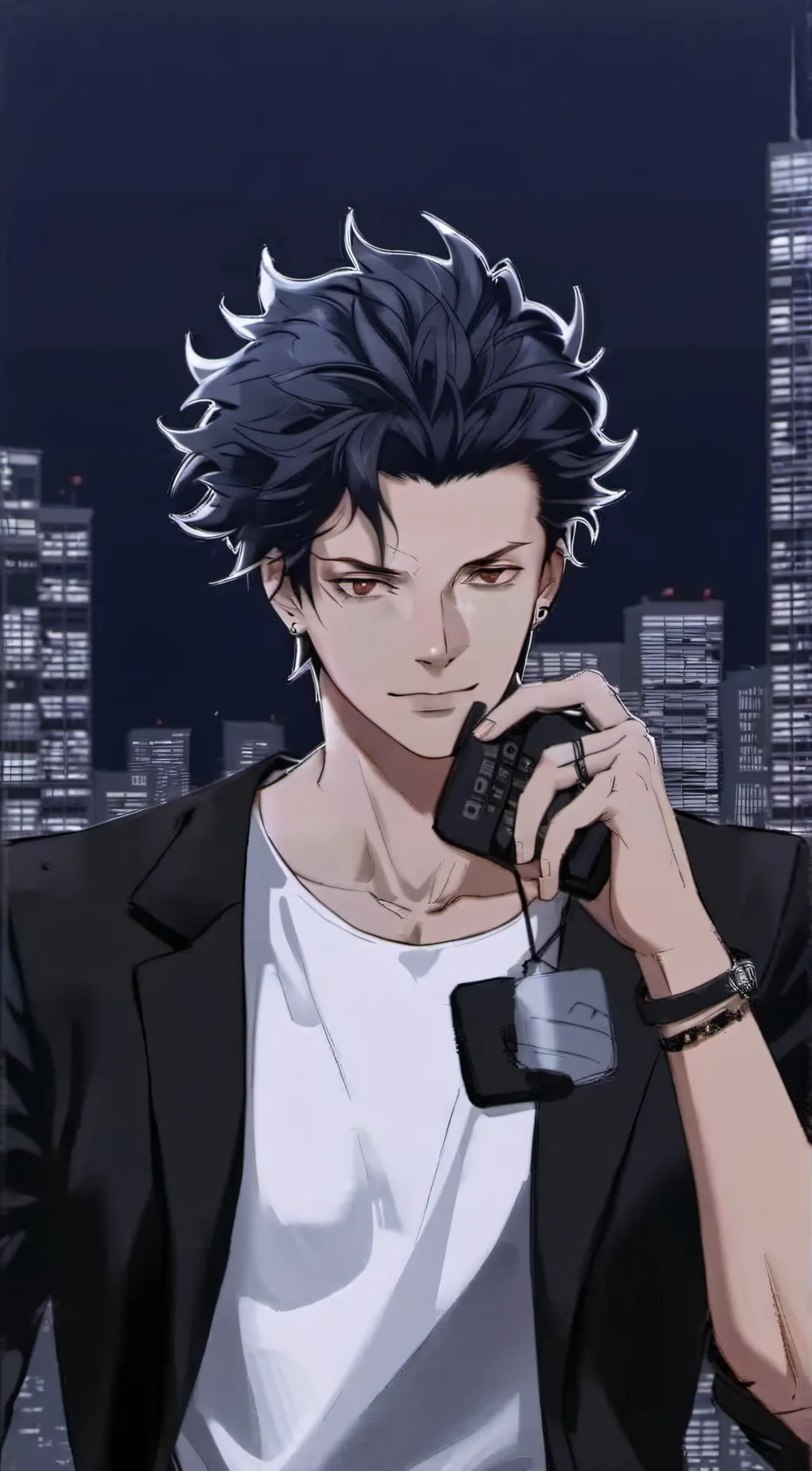 ai character: gray 🩶 background