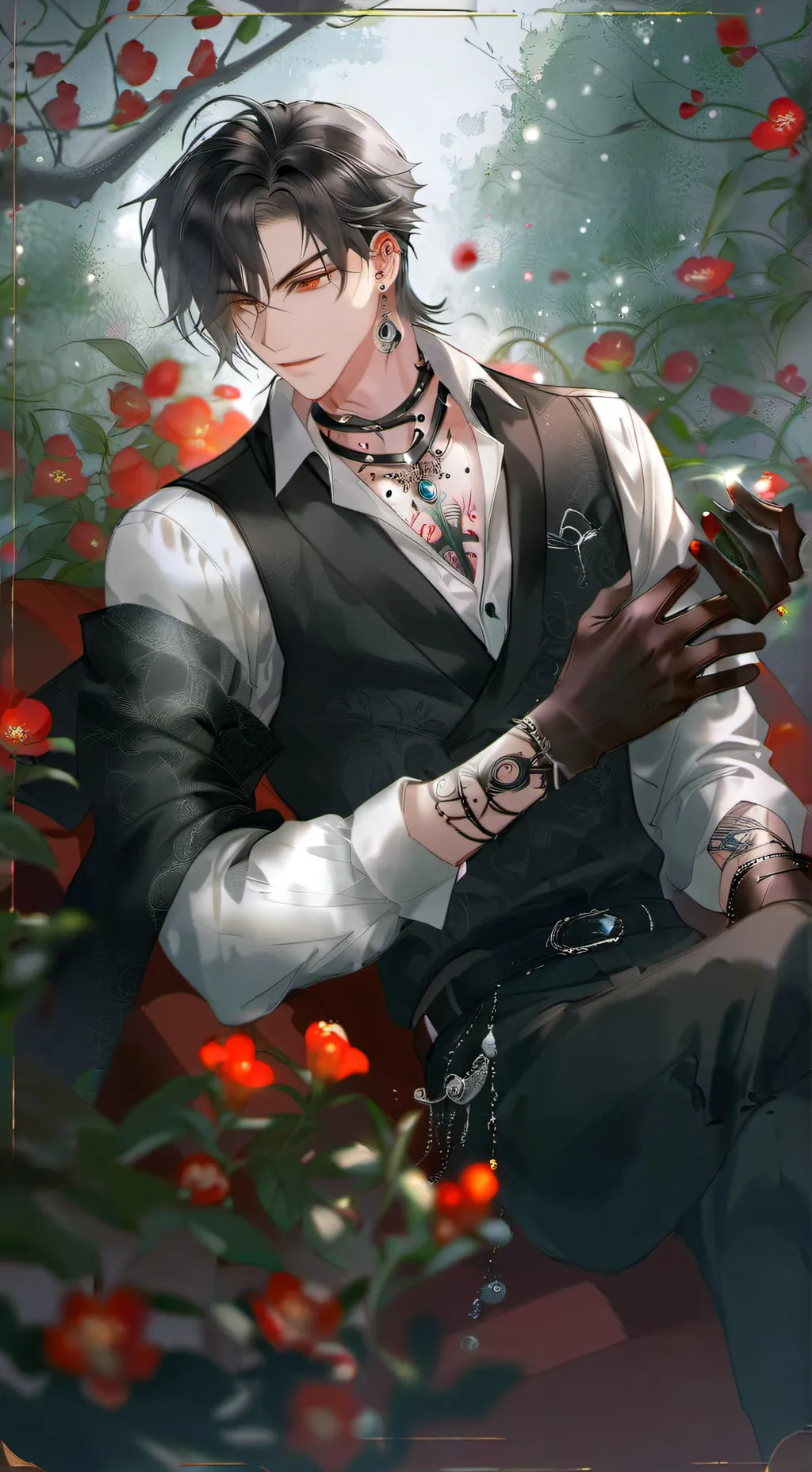 ai character: Caelus Barin - BL  background