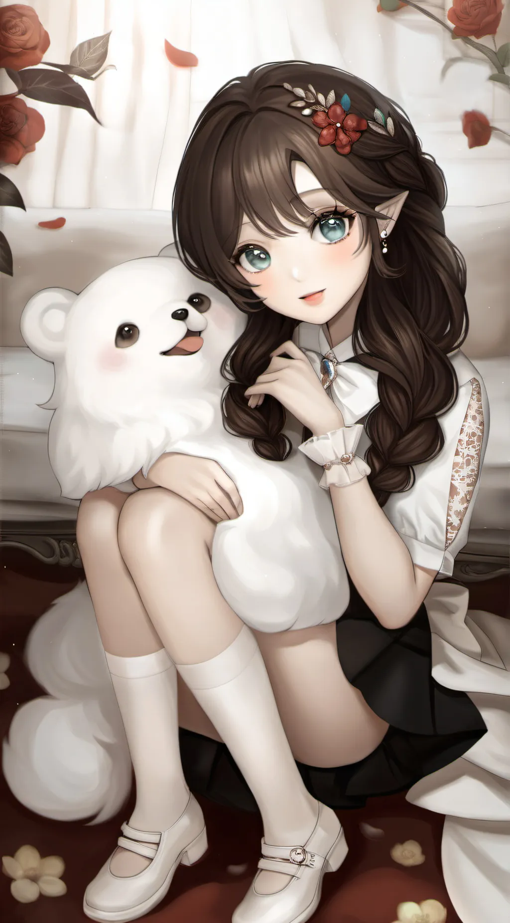 ai character: sakura background
