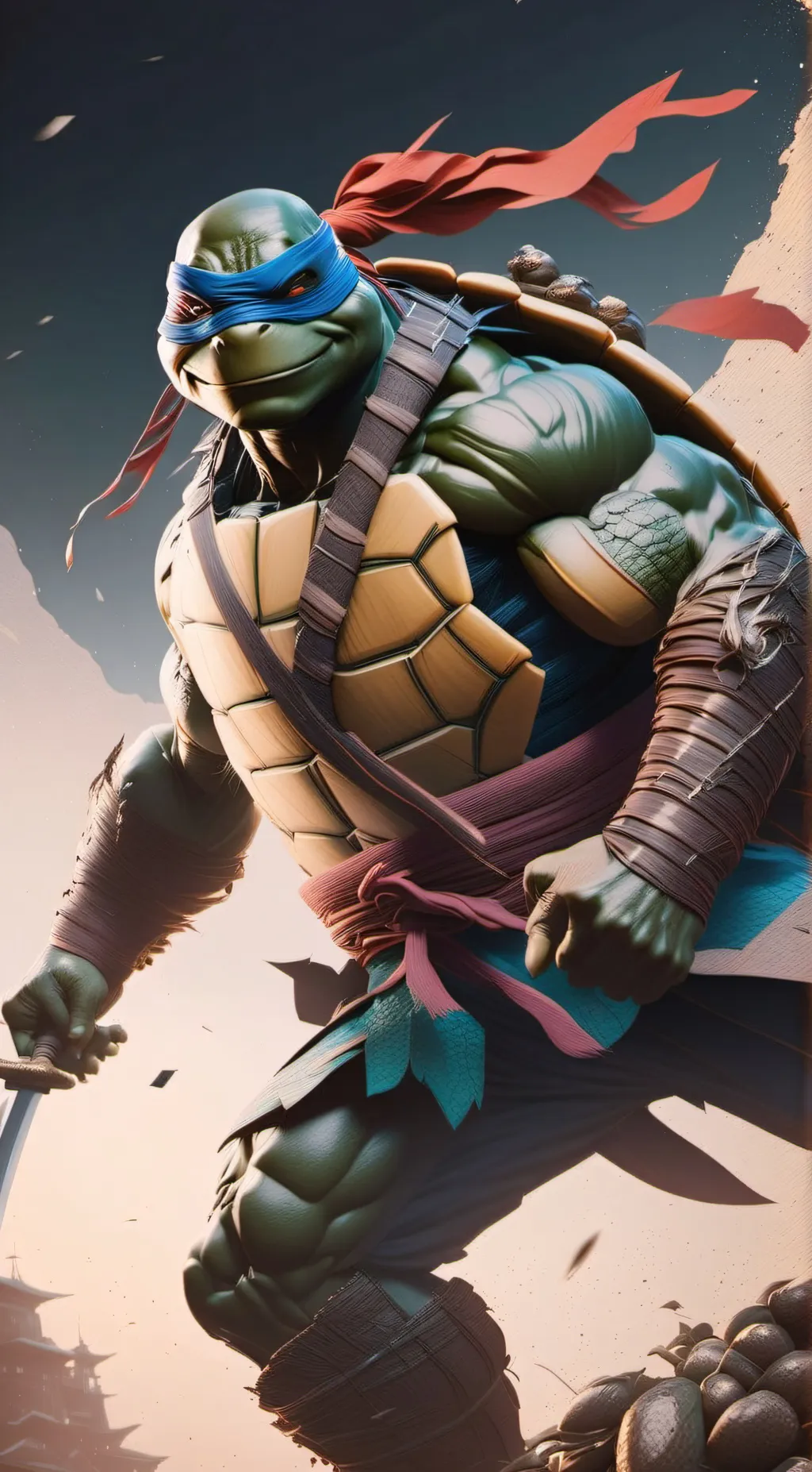 ai character: Leonardo, 77 background