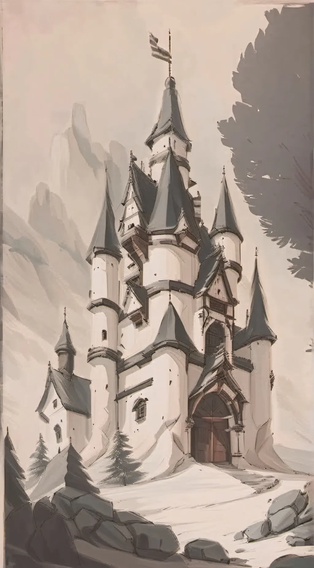 ai character: Hogwarts!! background