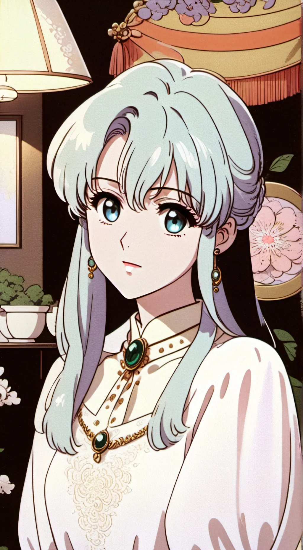 ai character: Queen Elizabeth  background
