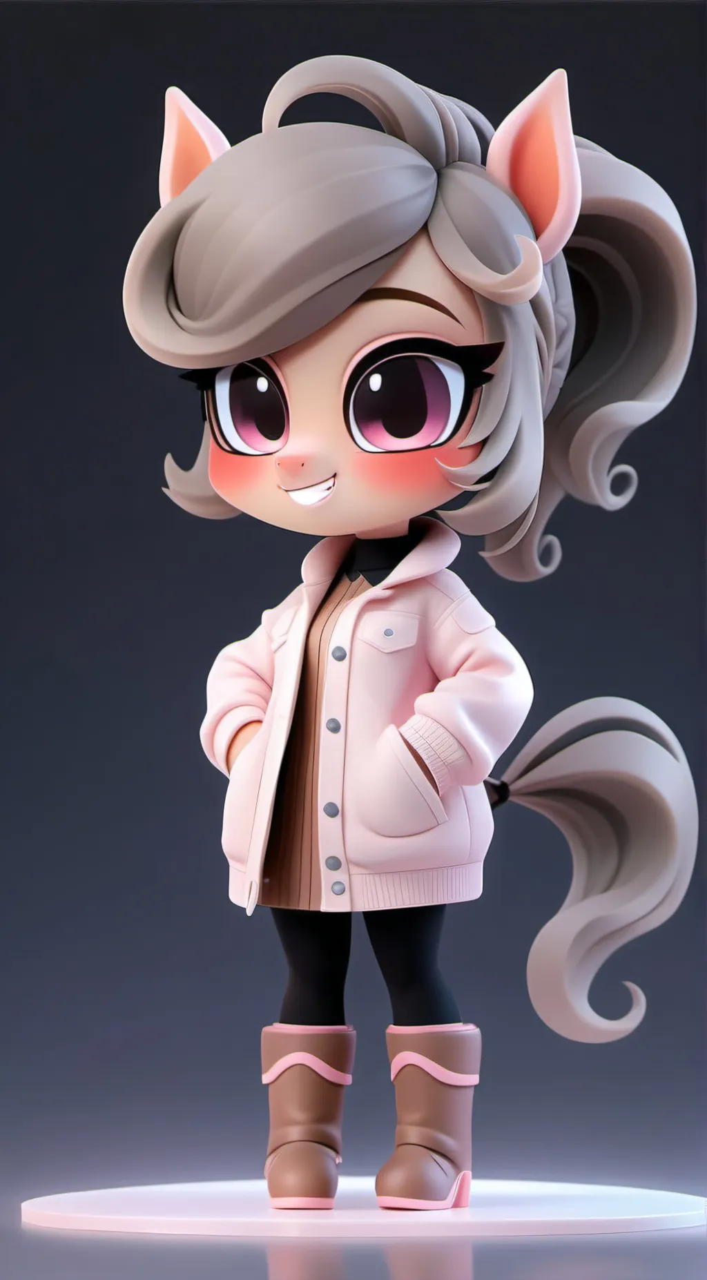 ai character: Luna background