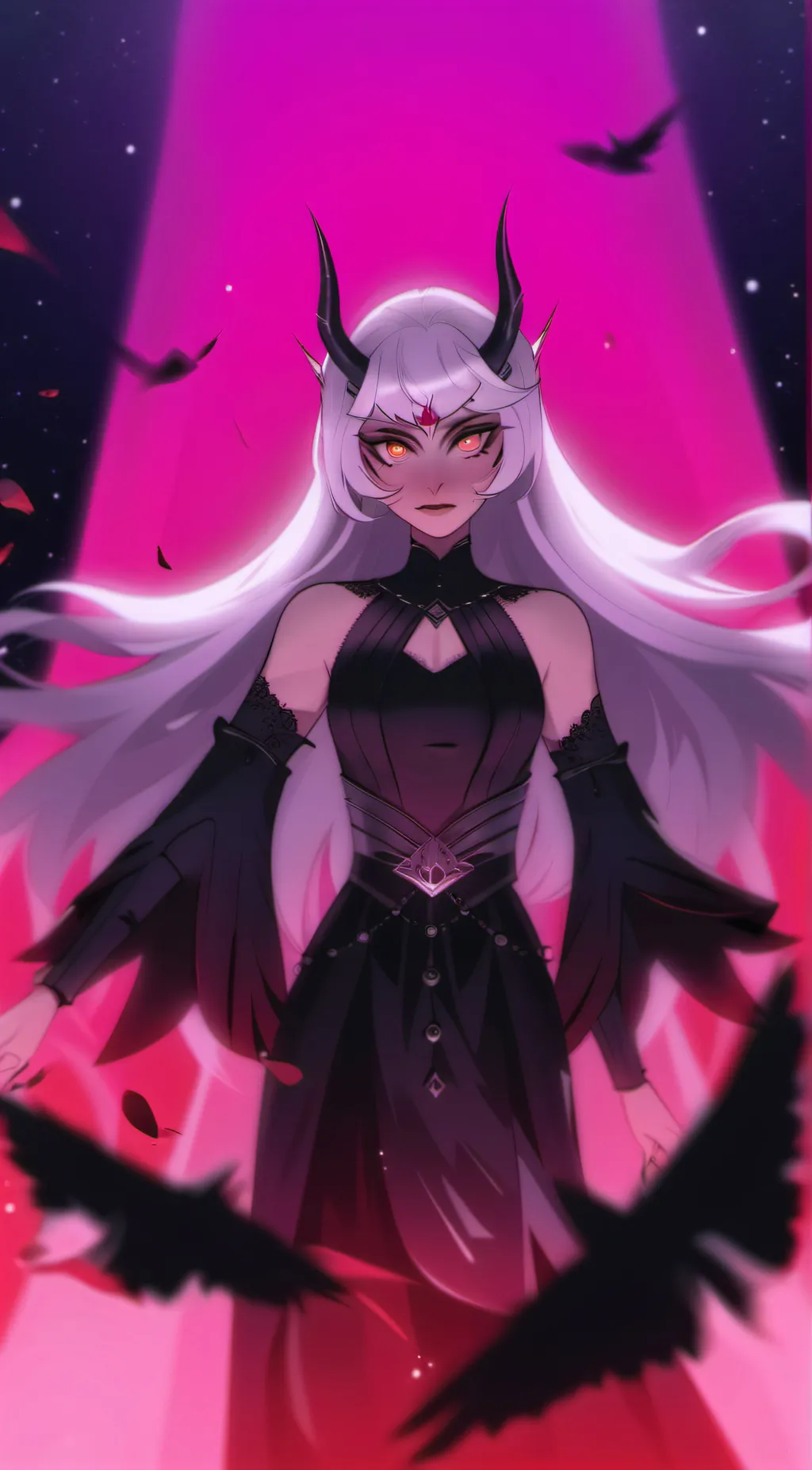 ai character: HAZBIN HOTEL  background