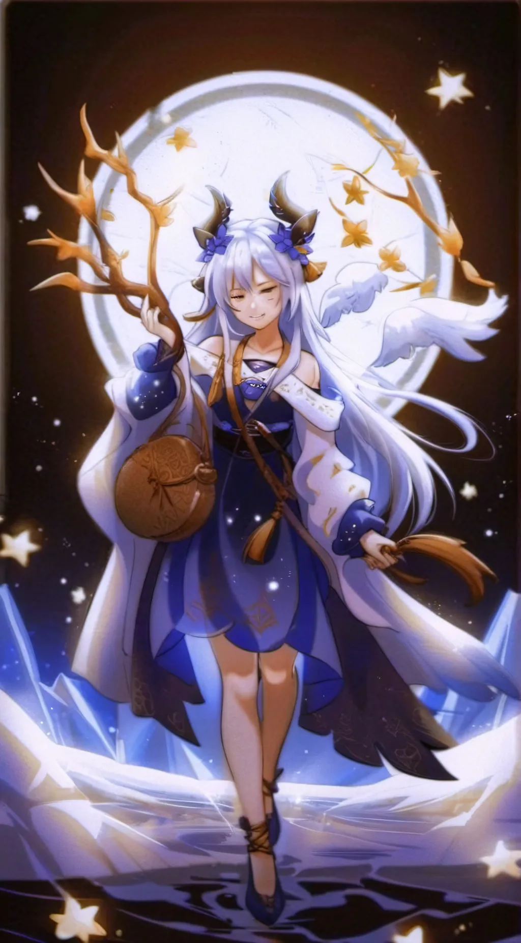 ai character: goddess background