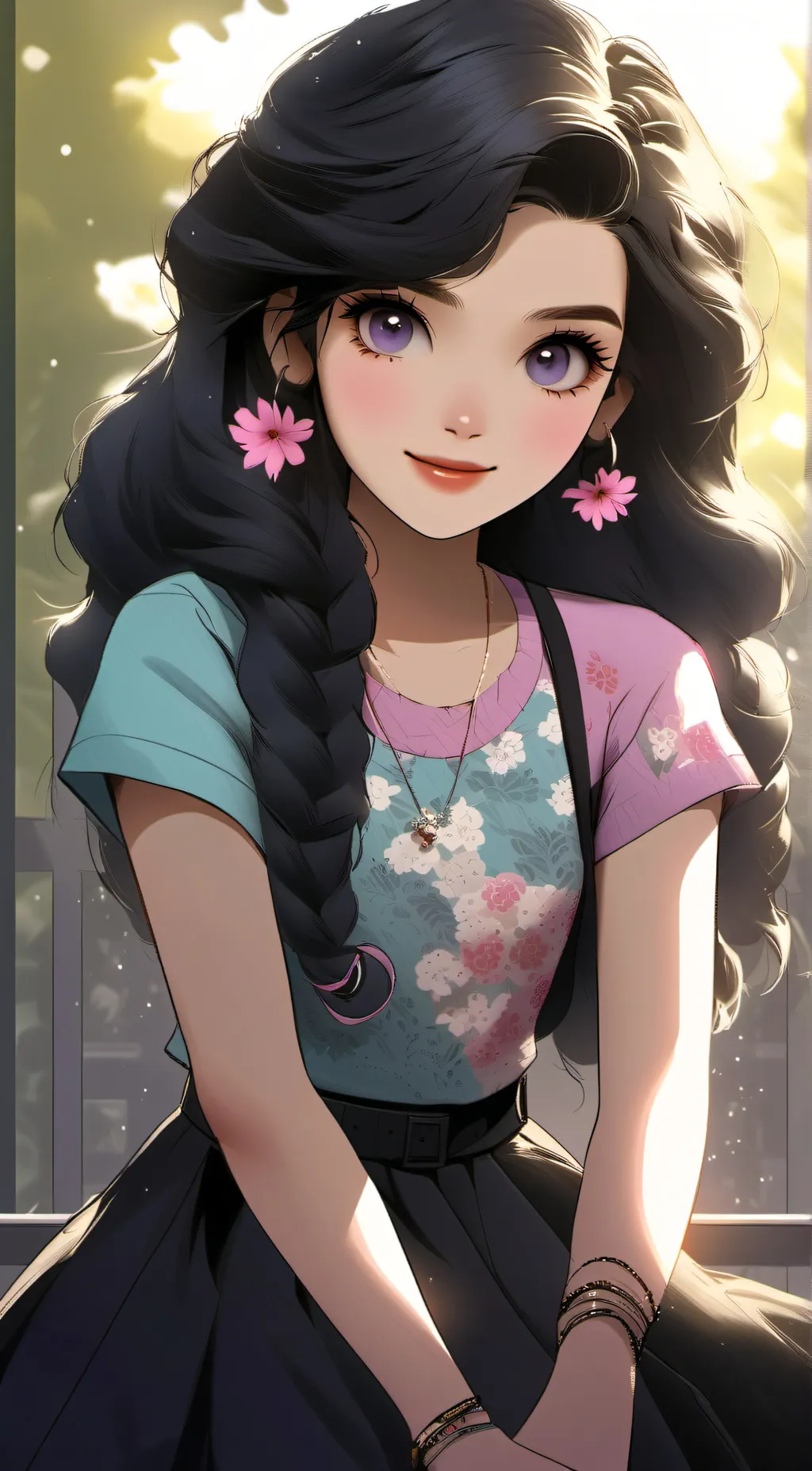 ai character: zoey background
