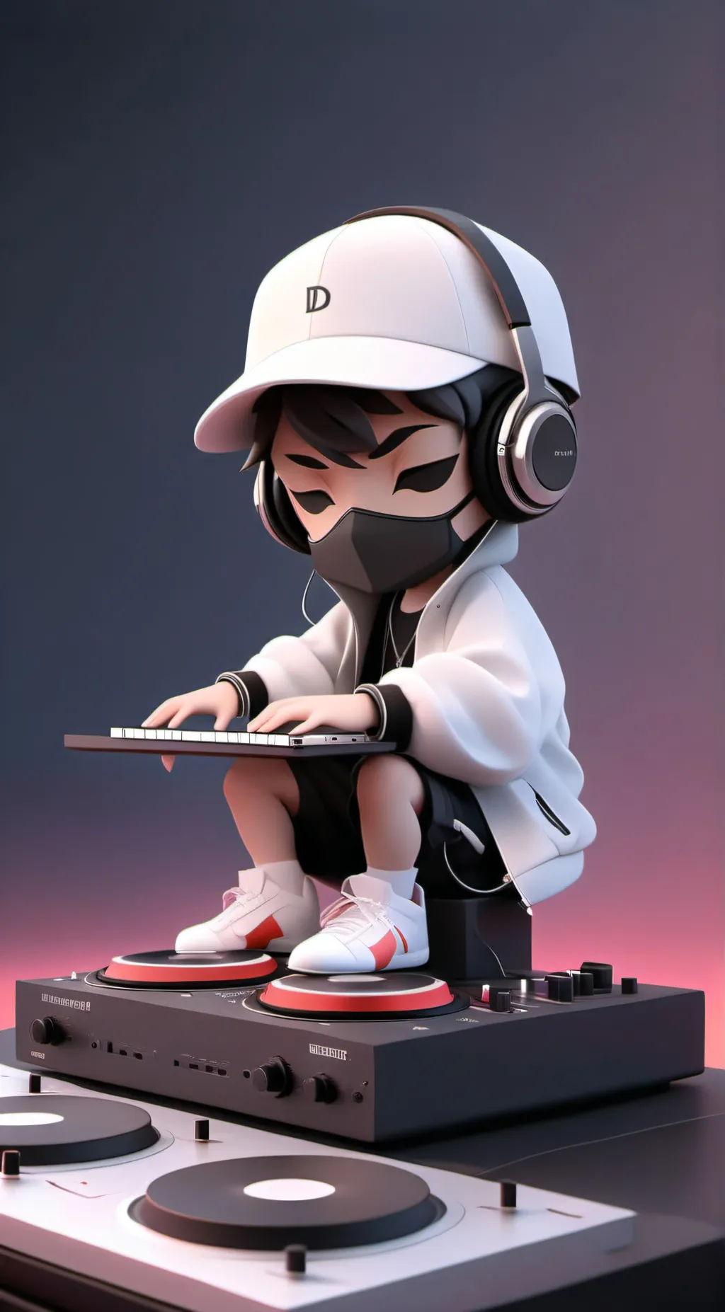 ai character: Dj  background