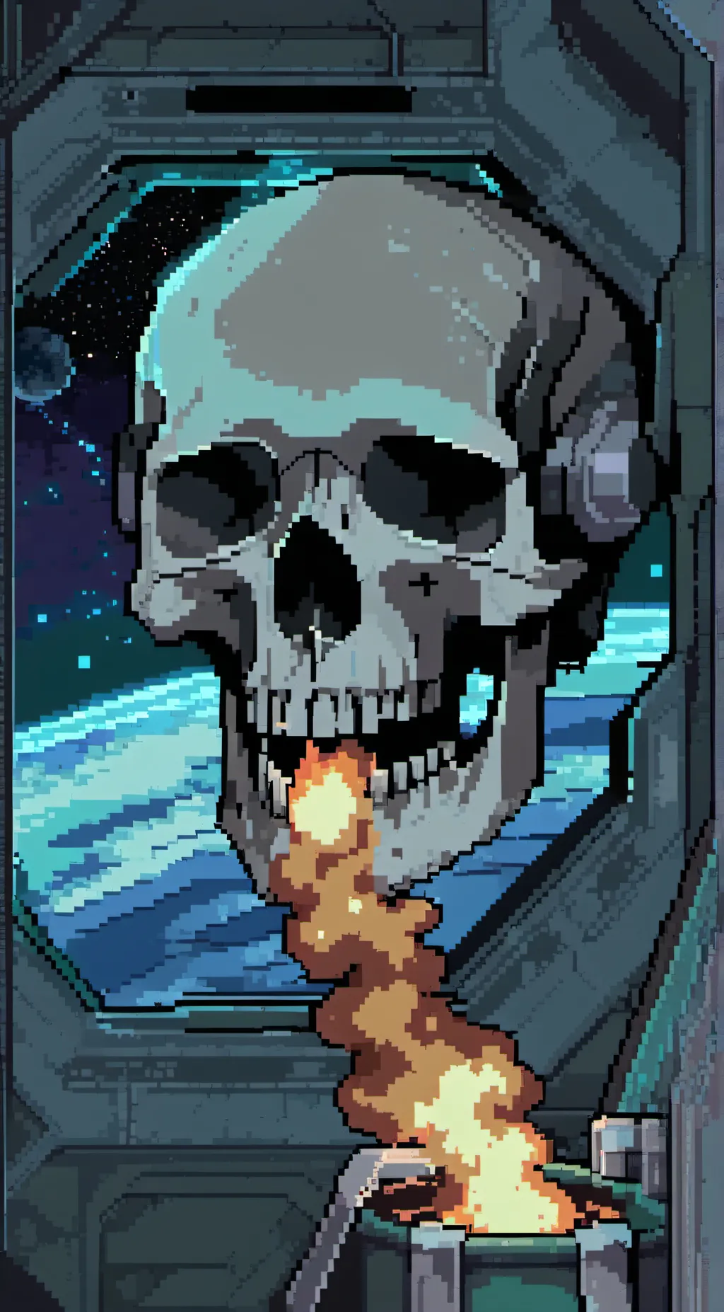 ai character: skullie2 background