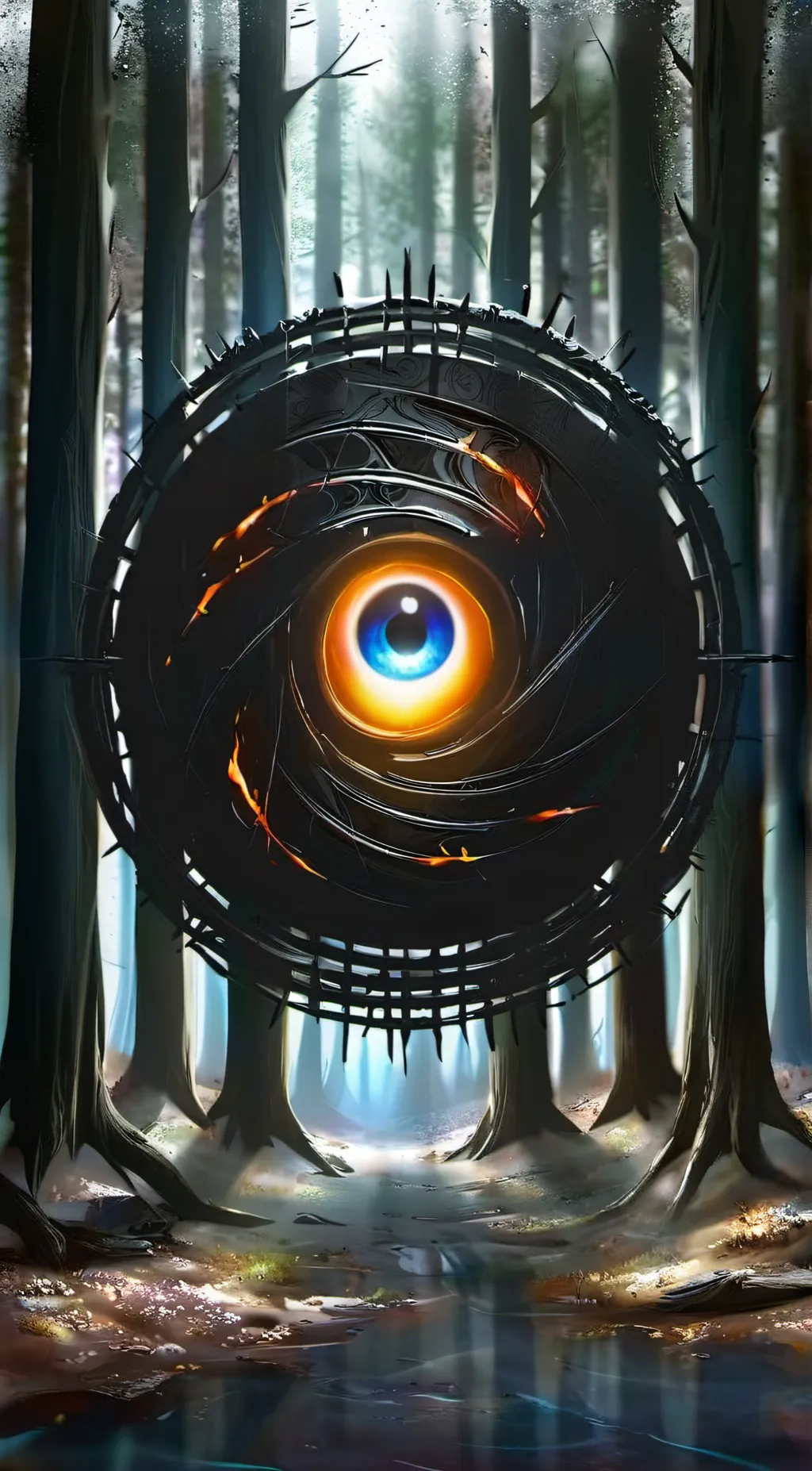 ai character: the eye background