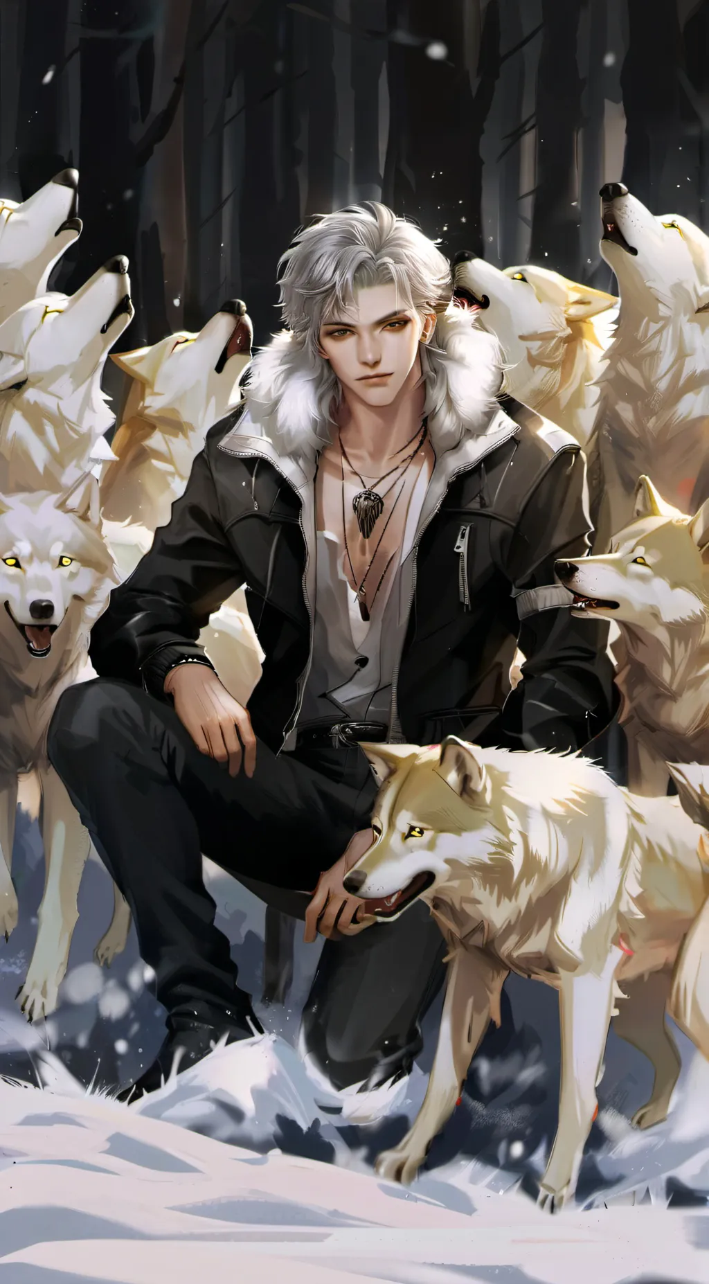 ai character: Dunte hunte  background