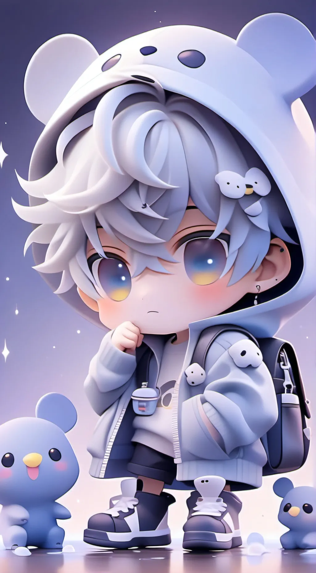 ai character: Blueberry  background