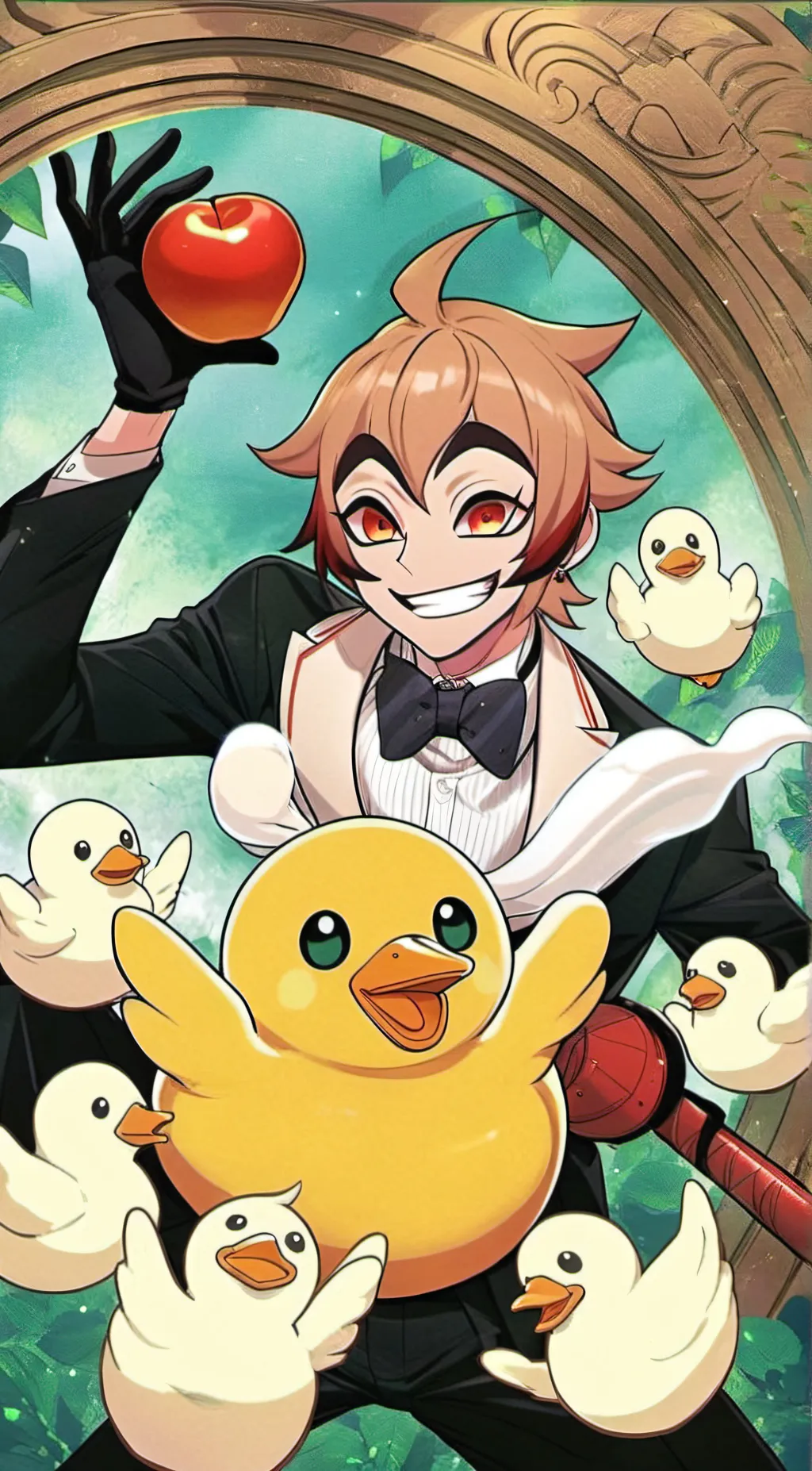 ai character: Lucifer  background