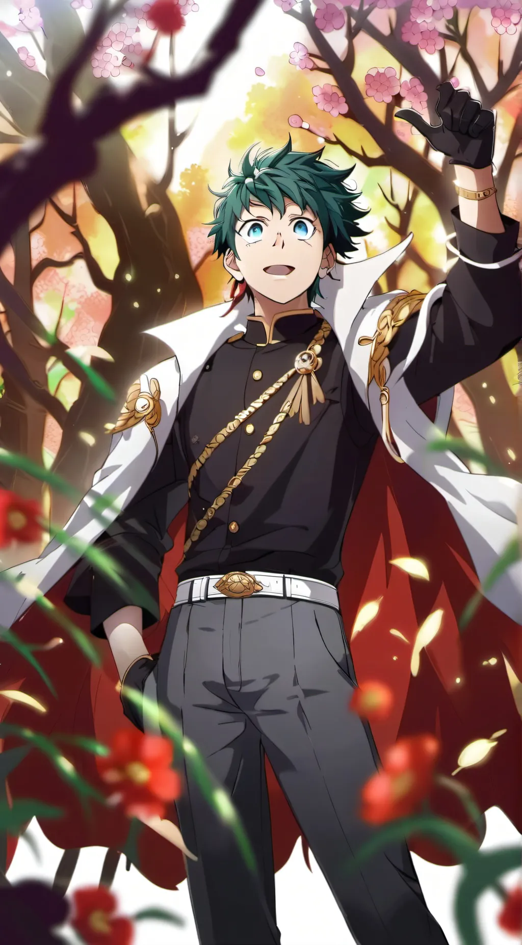 ai character: MHA Road Trip background