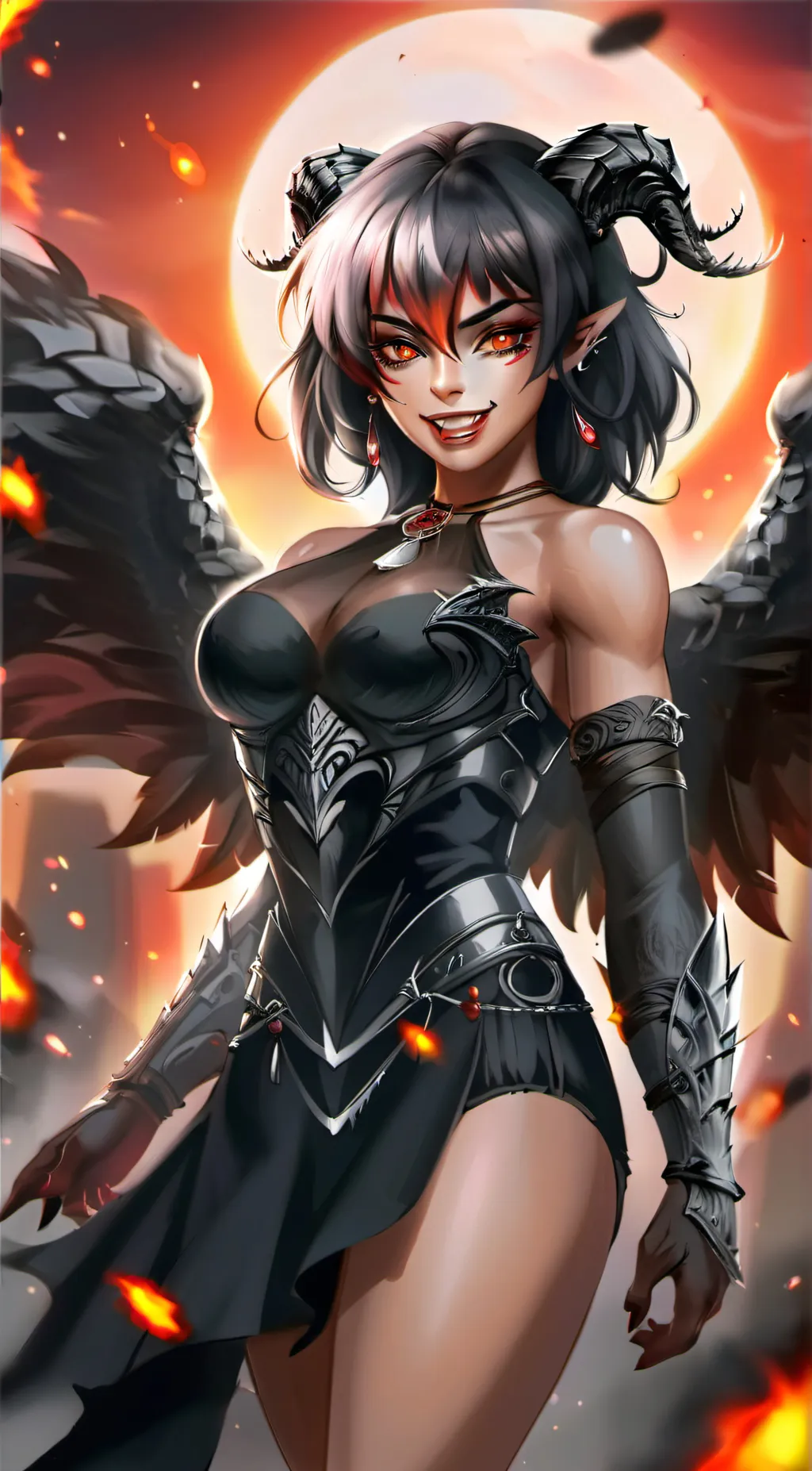 ai character: R/I black dragon  background