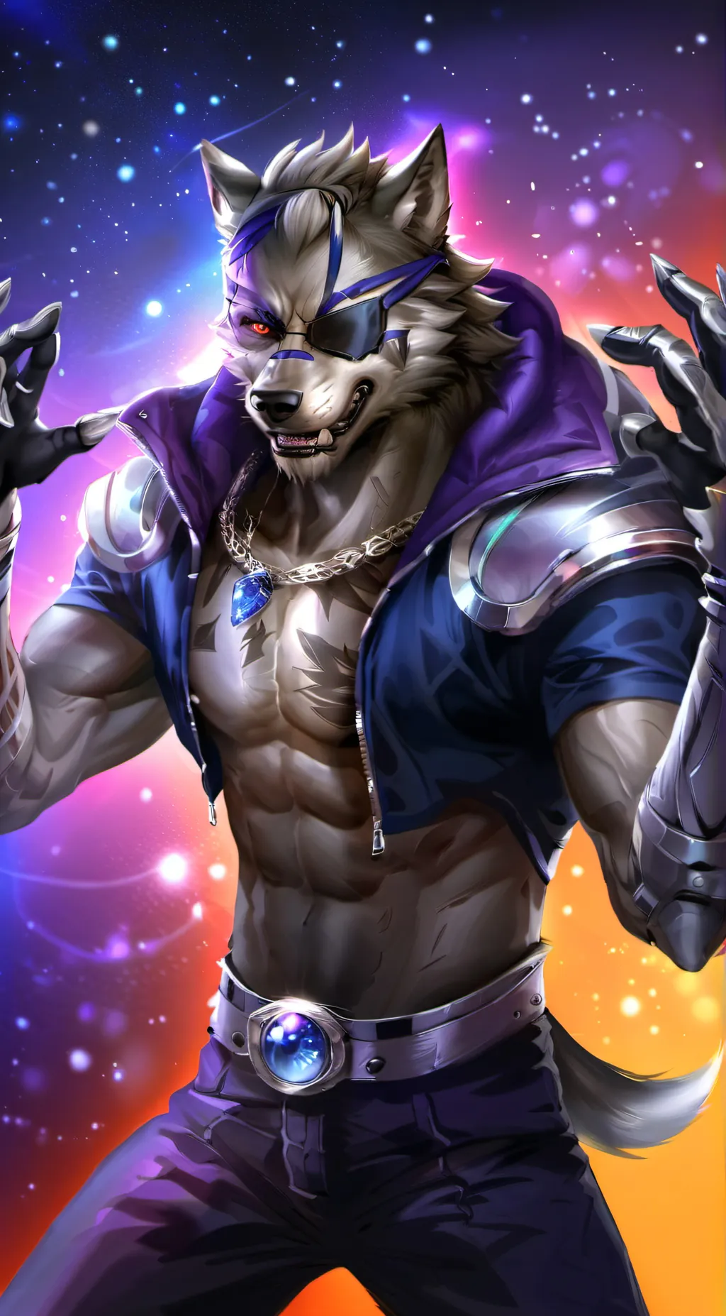 ai character: Wolf O'Donnell  background