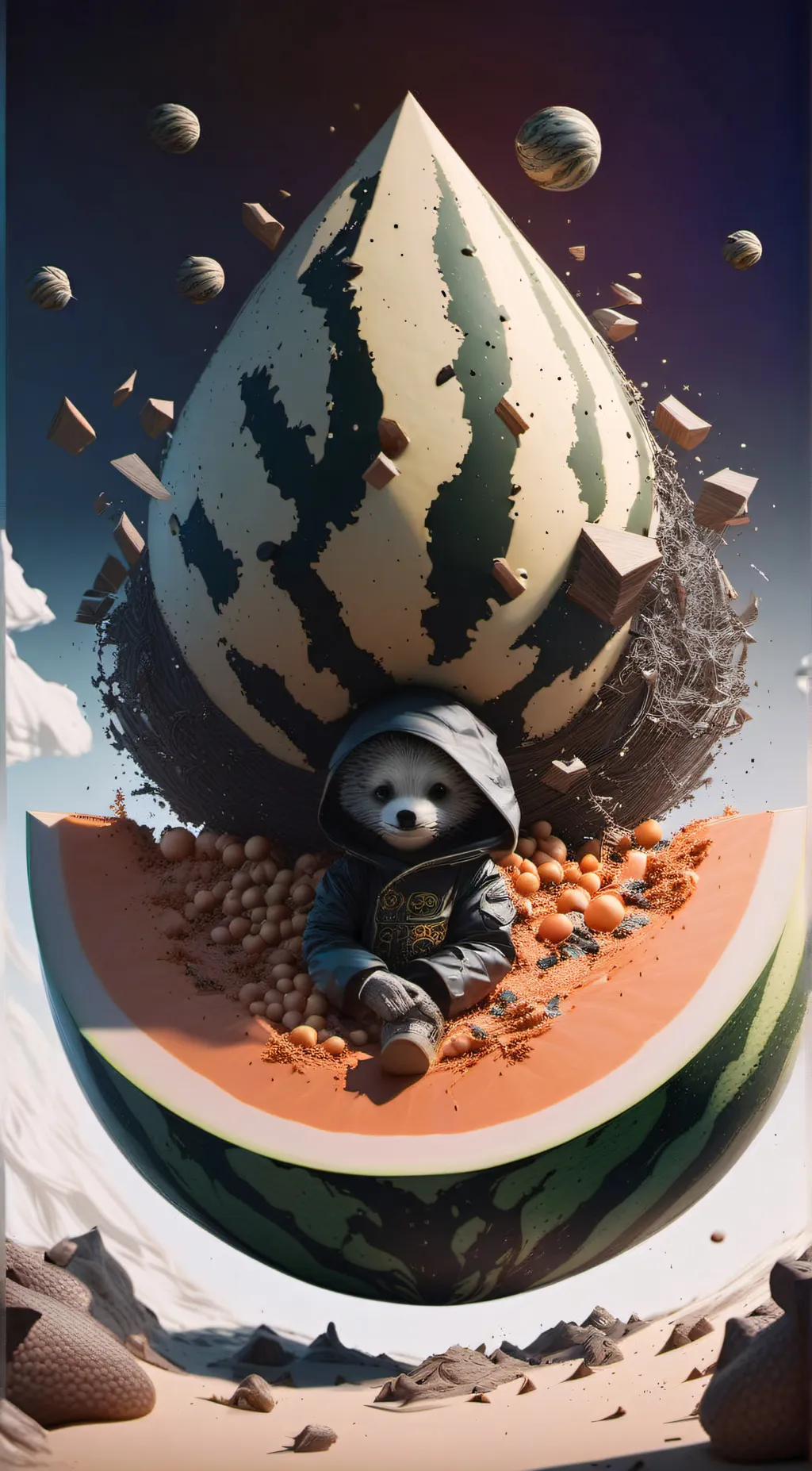 ai character: Melon plays  background